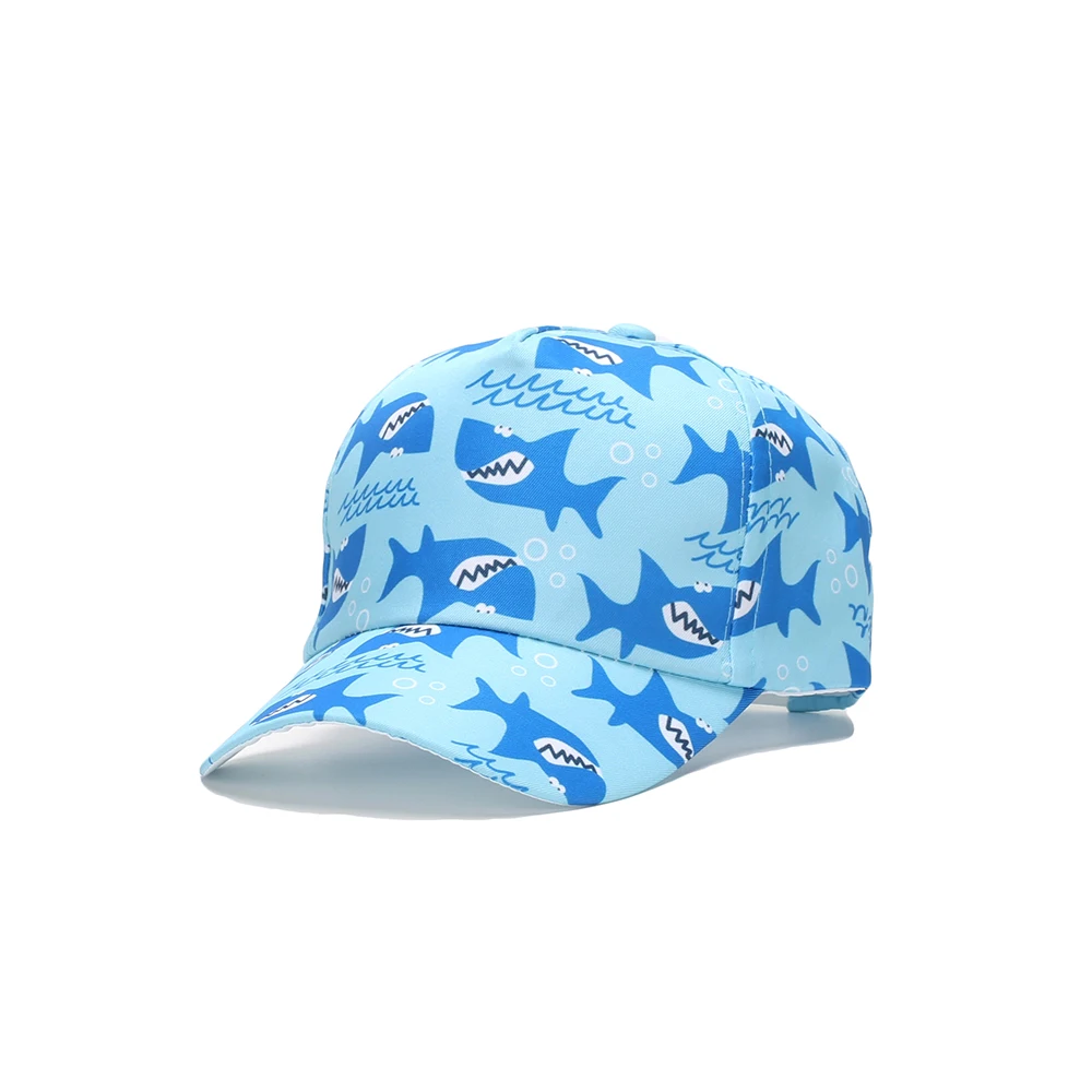 Children's Fun Printing Nature Animal Cartoon Terylene Baseball Caps Adjustable Summer Camp Outdoors Sun Protection Uptown Hats