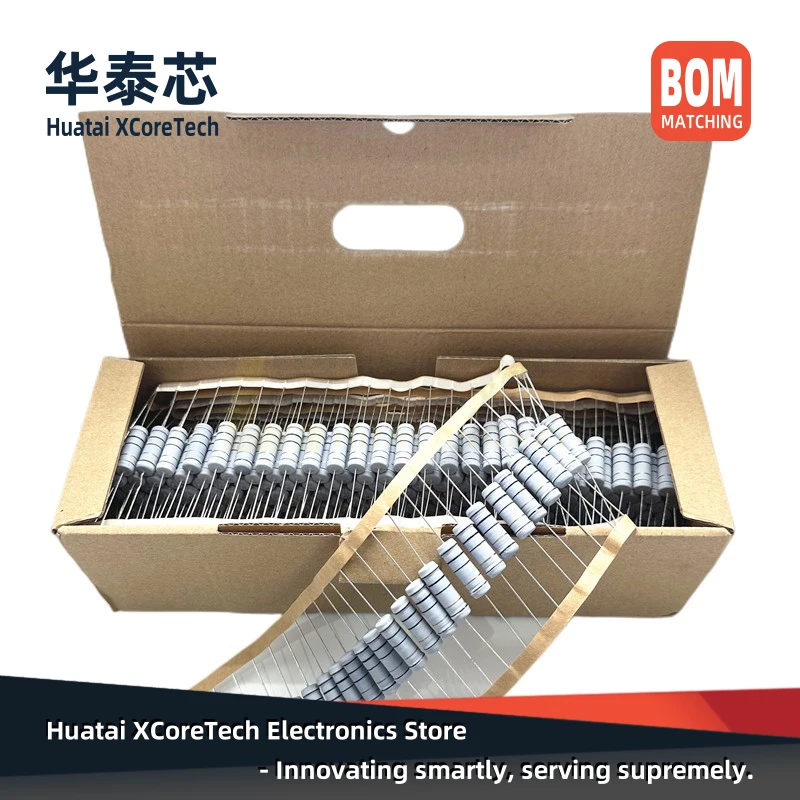 巻線抵抗器、カラーリングヒューズ、低抵抗、knp、5w、 ± 5% 、0.1Ω 、0.15Ω 、0.22Ω 、0.27Ω 、0.33Ω 、0.39Ω 、0.47Ω 、0.5Ω 、10個