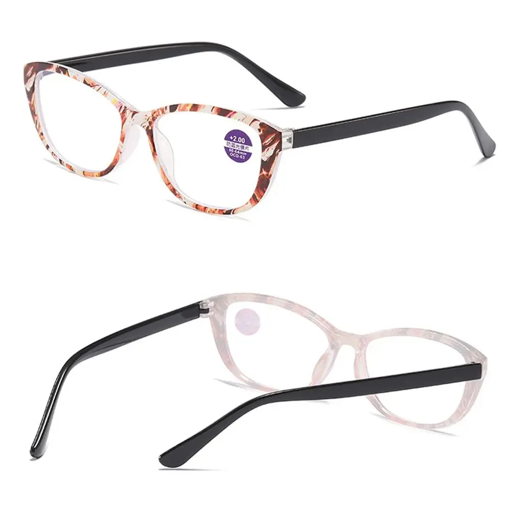 Damenbrille 2023, Trend, bedruckter Rahmen, Lesebrille, Herren, Augenschutz, Anti-Blaulicht, Presbyopie-Brille +1,0 ~ + 4,0 – Detail 3
