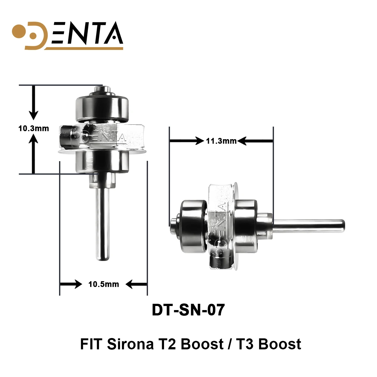 Dental High Speed Handpiece Turbine Cartridge Fit Sirona T3 Boost Improved Push Button Handpiece Ceramic Bearing Cartridge
