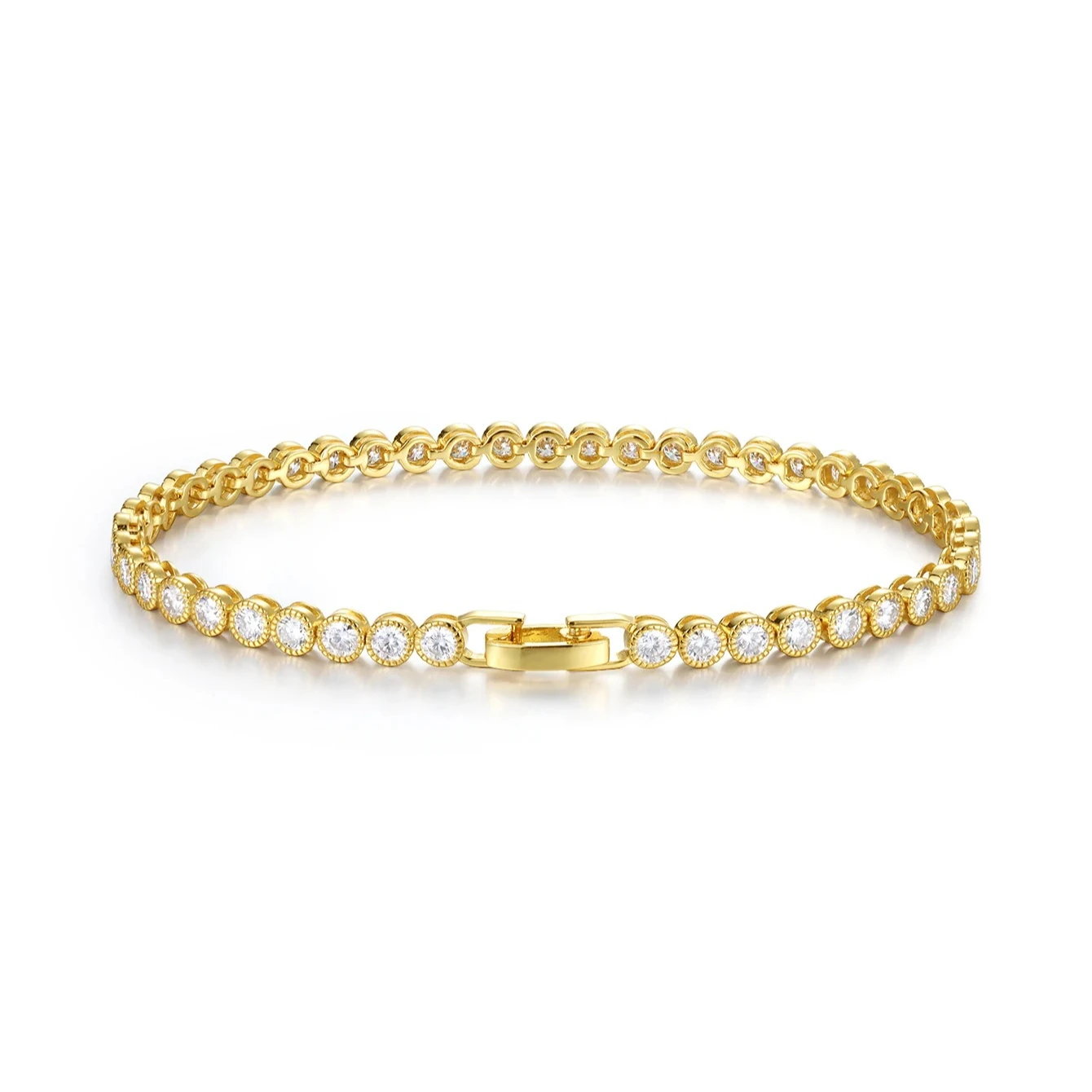 

S925 Sterling Silver Moissanite Tennis Bracelet Fine Jewelry Simple Elegant Design Suitable for Gifts Anniversaries Birthdays