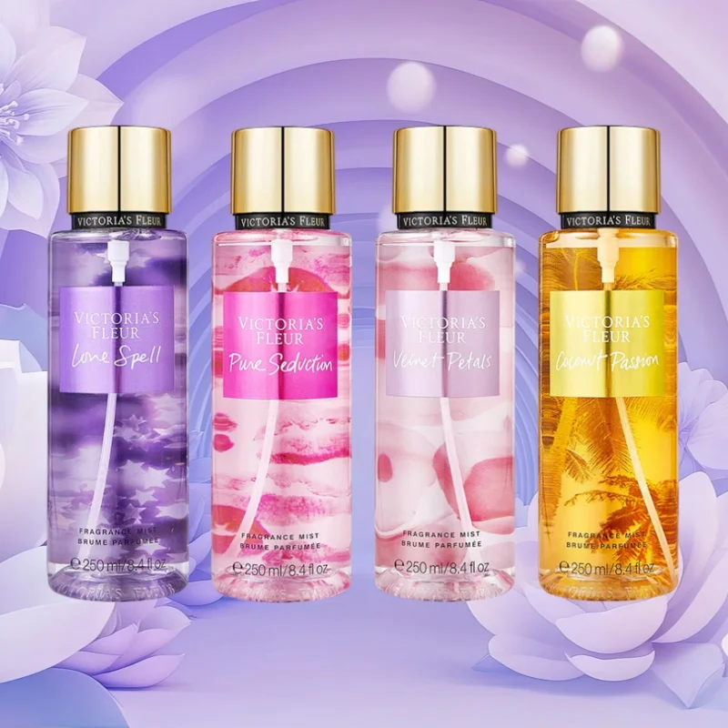 

Flower Season Women Victoria Perfume Long-last Spray 250ml Vanilla Secret Charm Mist Scent Flower Fruit Fragrance Air Freshener