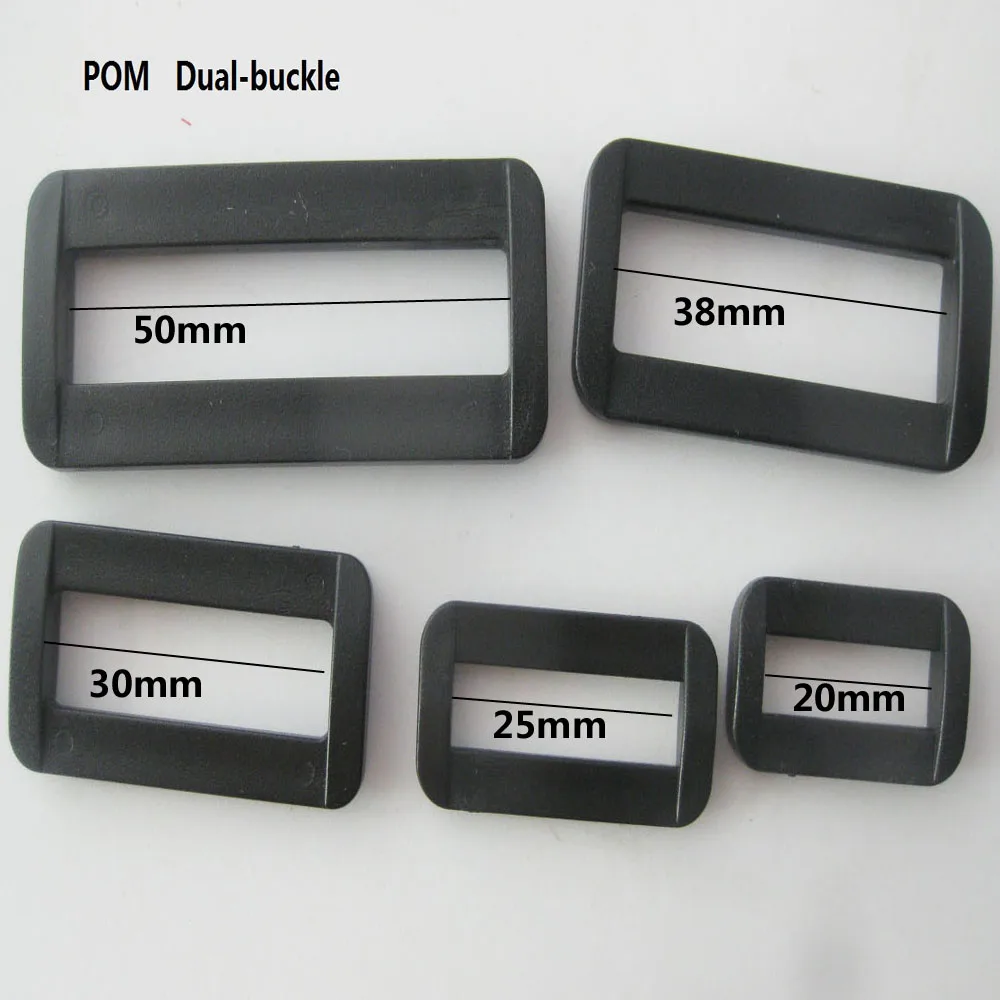 NBNNKL 10Pcs Adjustable Plastic Buttons Buckles For Bag Webbing 15mm-50mm DIY Home Sewing Supplies