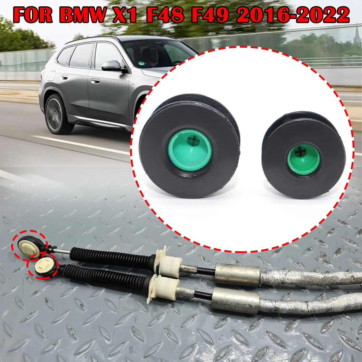 

Manual Gearbox Shift Cable Linkage Control Bushing FOR BMW X1 F48 F49 2016-2021 2022 Gear Shifter Lever Selector End Repair Fix