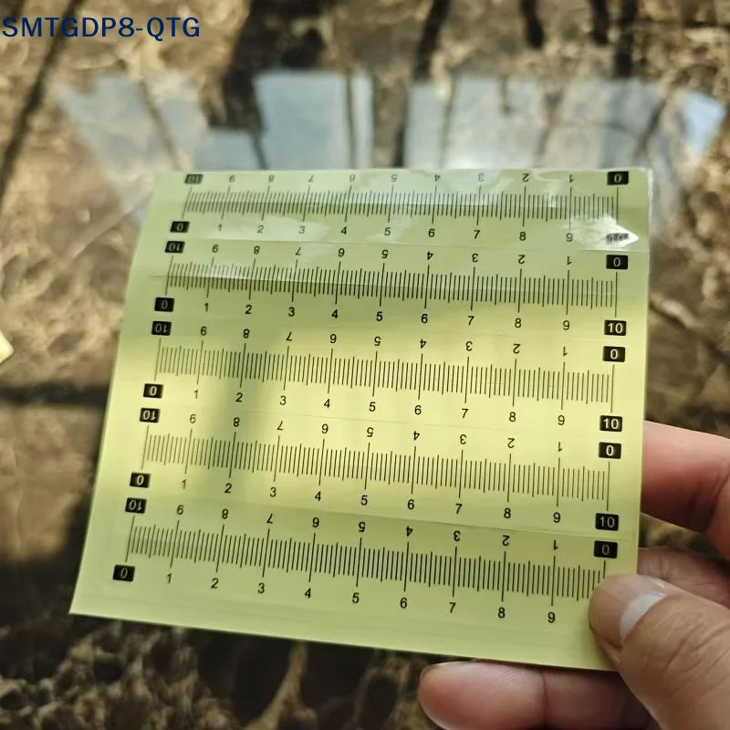Hot 10-piece Self-adhesive Ruler Set, Suitable For Office/study/sewing — Can Be Attached To Any Smooth Surface, Measuring Tool