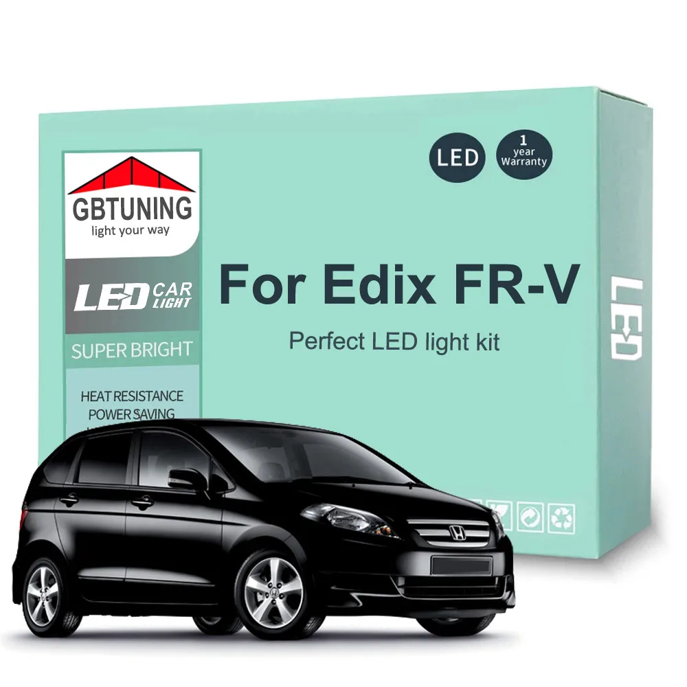 

10 шт. автомобильные аксессуары для Honda Edix FR-V FRV 2004 2005 2006 2007 2008 2009 2010 Canbus купольный номерной знак светодиодный внутренний светильник