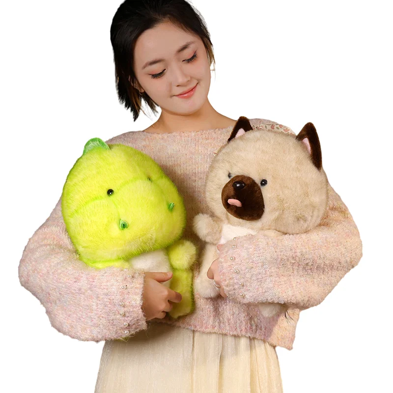 Nuovo Kawaii creativo Fat Dog dinosauro morbido peluche levigante bambola divano decorazione bambini ragazze compleanno natale regalo di Halloween