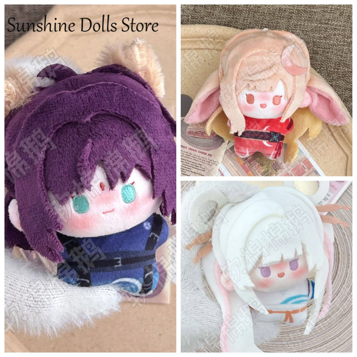 

Anime Cosmic Princess Kaguya! Runami Yachiyo Sakayori Iroha Kaguya Cotton Doll 10cm Mini Figures Bag Pendant Toys Game Puppet