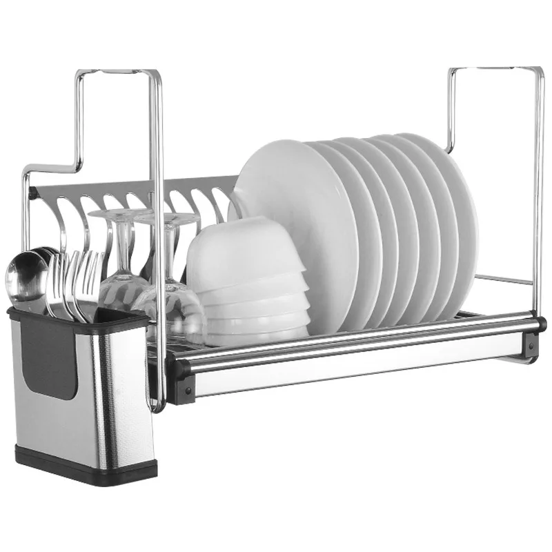 Stainless steel kitchen storage rack, finishing rack, hanging cabinet, hanging basket, layered rack, cabinet rack