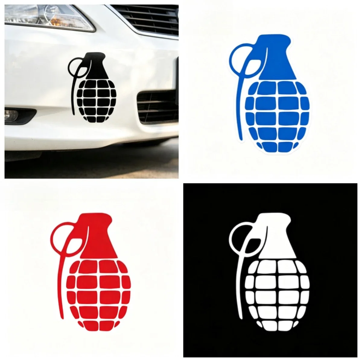Vintage Hand Shape Silhouette Waterproof Vinyl Car Sticker Retro Pattern Decal For Car Window Fuel Cap Truck Motorcycle Decor