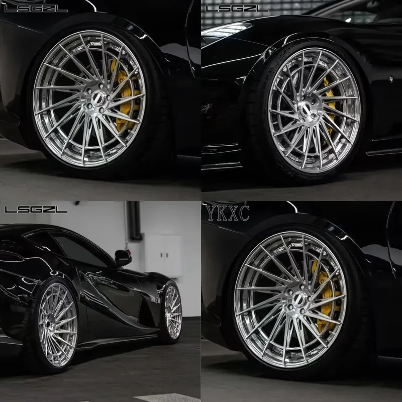i OEM Forged Monoblack 2-piece Wheel 5x114.3 5x130 5x120 Rim Spoke Wire Chrome Concave for Rs7 Car