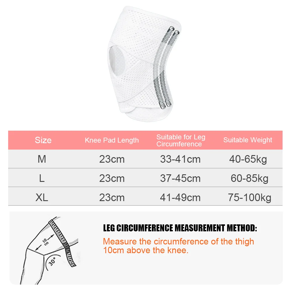 1Pcs Arthritis Injuries Recovery Breathable Knee Support Knee Pads with Side Stabilizers for Meniscal Tear Knee Pain