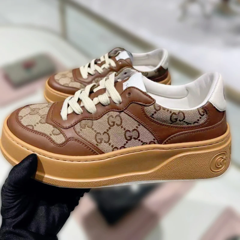 Italian Retro Luxury Chunky B Women's Shoes, Sporty Casual Family Shoes, Double G Creative Versatile Men's Shoes