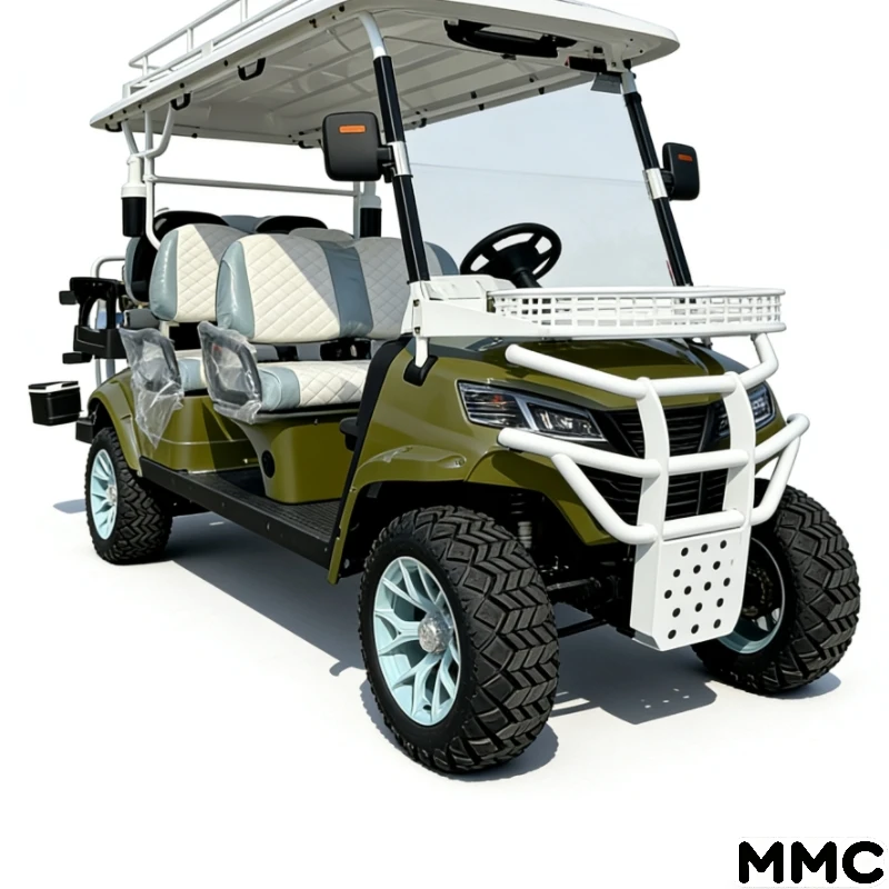 

MMC Golf Car 2026 New Model, Off-Road 4WD Electric Golf Cart with Solar Panel, 72V Lithium Battery