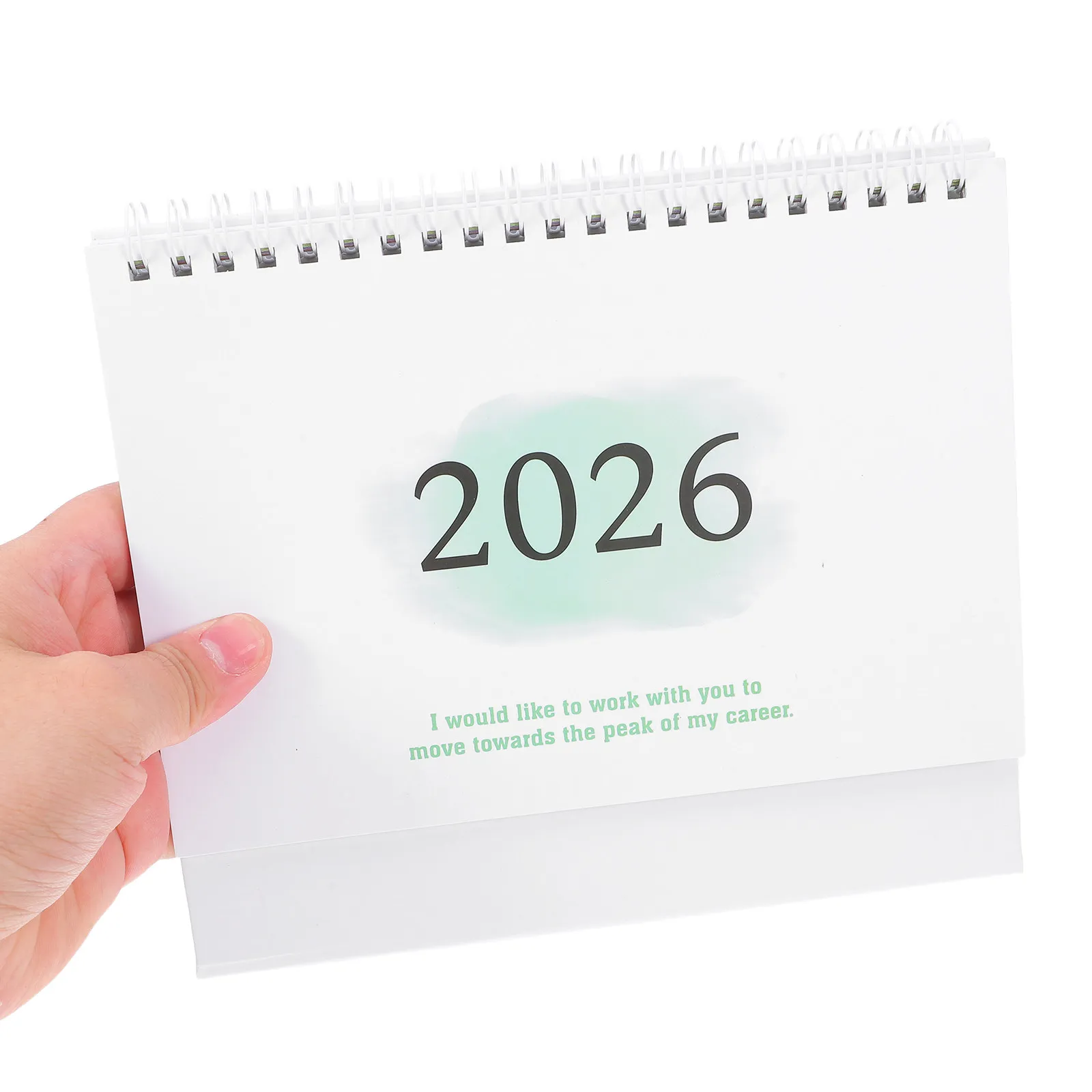 

Мини-настольный откидной календарь-ежедневник 2026 с английской раскладкой, минималистичный дизайн, компактный, экономит место, из плотной бумаги, для офиса