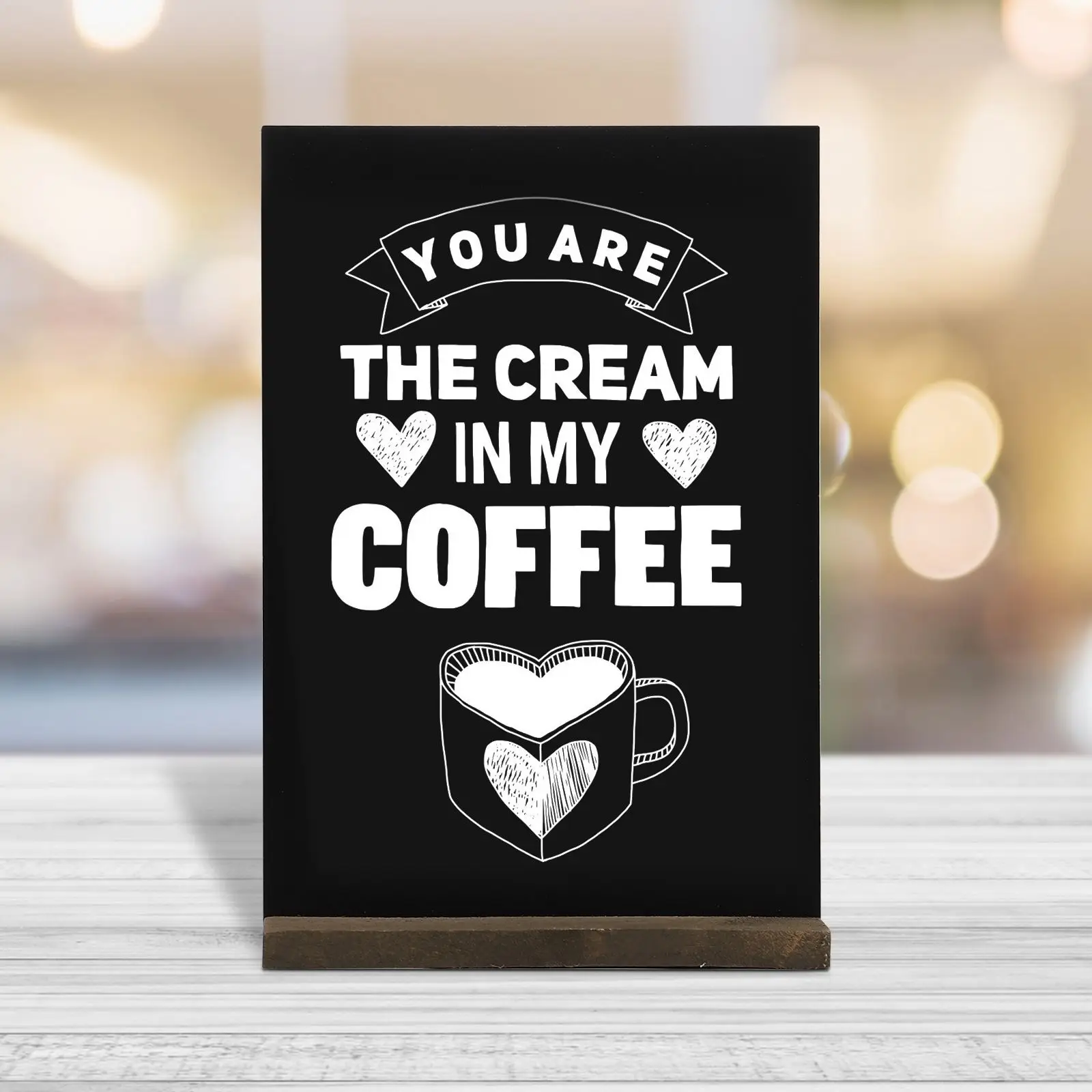 Mini Tabletop Blackboard Double Sided Chalkboard Sign With Wooden Base Message Board Presentation Supplies Restaurant