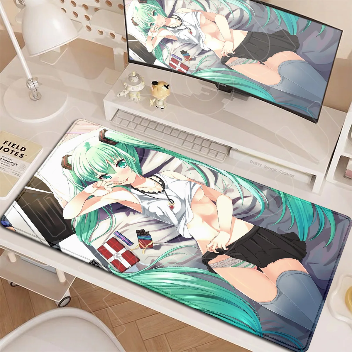 H-hatsune M-Miku PC Rubber Accessories XXL Notebook Office Mousepads Gaming Desktop Mauspads Large HD Printing Decoration Carpet