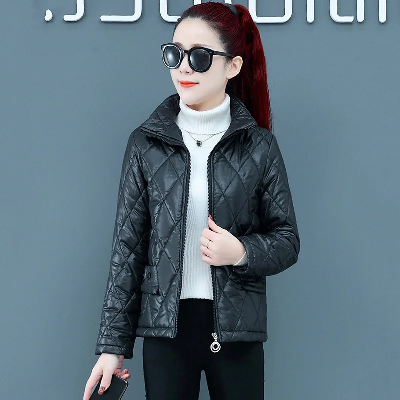 Light Down Cotton-Padded Jacket for Women, Loose Jackets, Short Warm Coat, Female Outerwear, Korean Tops, New, Autumn, Winter