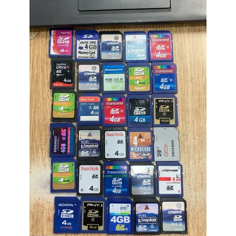 for Nikon Canon CCD Camera SD Card 4G Second Hand Memory Card Compatible with Digital Cameras Bulk Lot from 30 Pieces Free