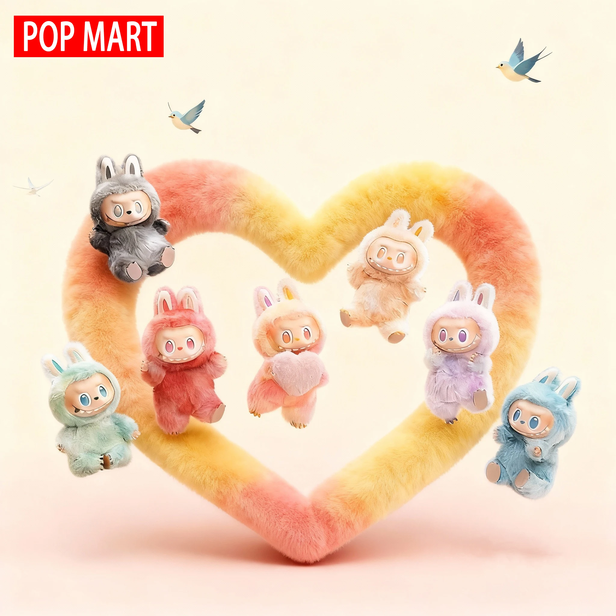 [الشحن بسرعة محلية] دمية لابوبو - هدية مثالية - أصلي 100%، إنها هدية مثالية للأطفال والعائلة والأصدقاء.