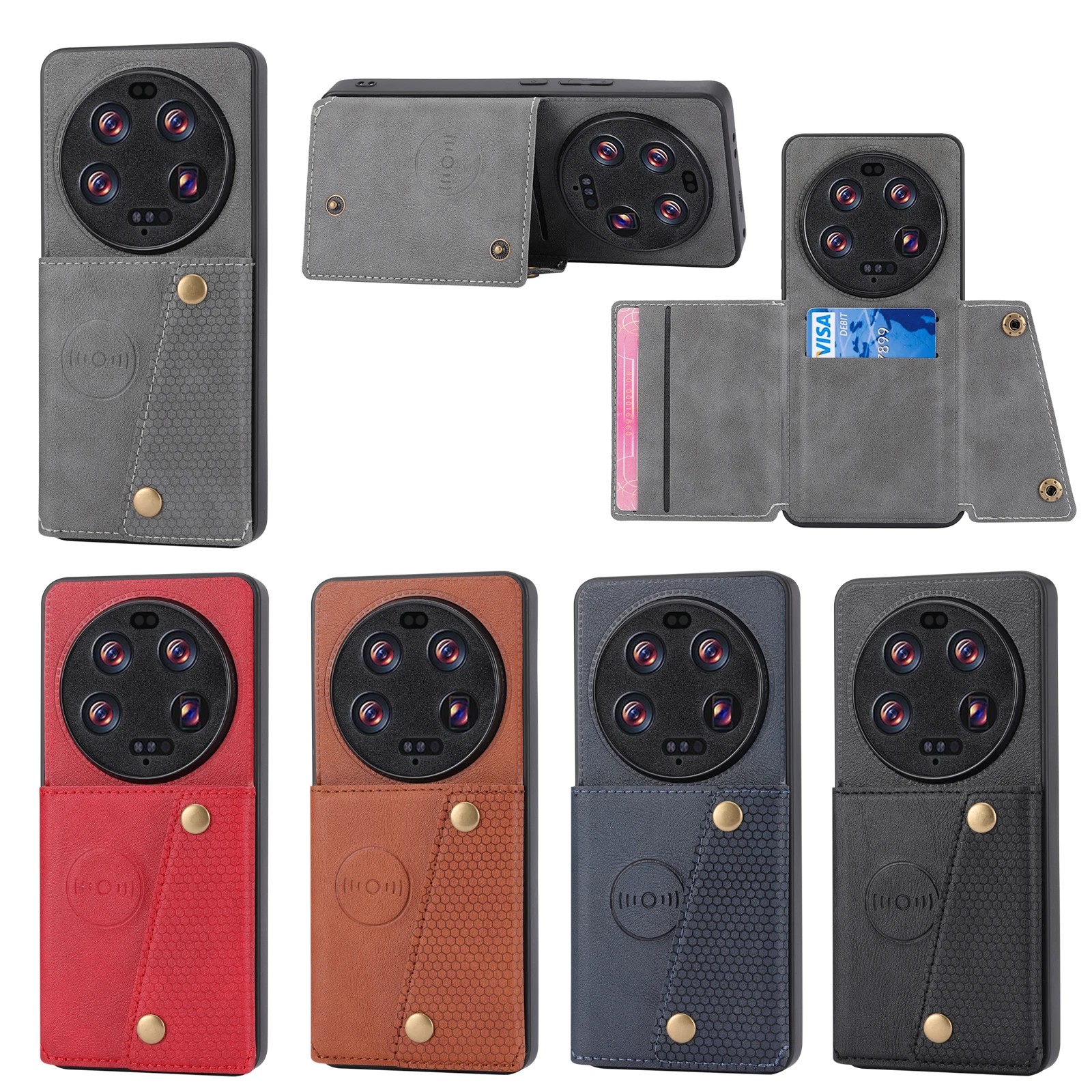 Mi 13 ULTRA Flip Leather Case Wallet Magnetic Card Slots Pocket Holder Back Cover For Xiaomi Mi13 ULTRA Phone Funda Cases