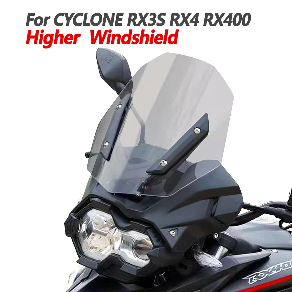 

For ZONSEN CYCLONE RX3S RX4 RX400 Windshield Modification RX3 S with High Quality Chest Protector Windshield Accessories