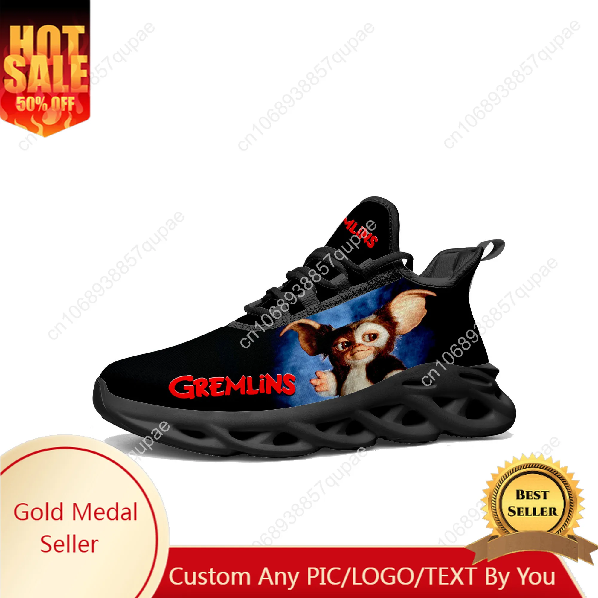 

Gremlins Cartoon Anime Flats Sneakers Men Womens Sports Running Shoe High Quality Sneaker Lace Up Mesh Footwear custom made Shoe