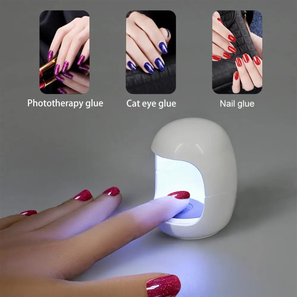 Droger Drogen Met Usb Connector Nagellamp Mini Ei Shap Manicure Tools Nagel Enkele Vinger Lamp 3W Witte Nagels Kunst Tool