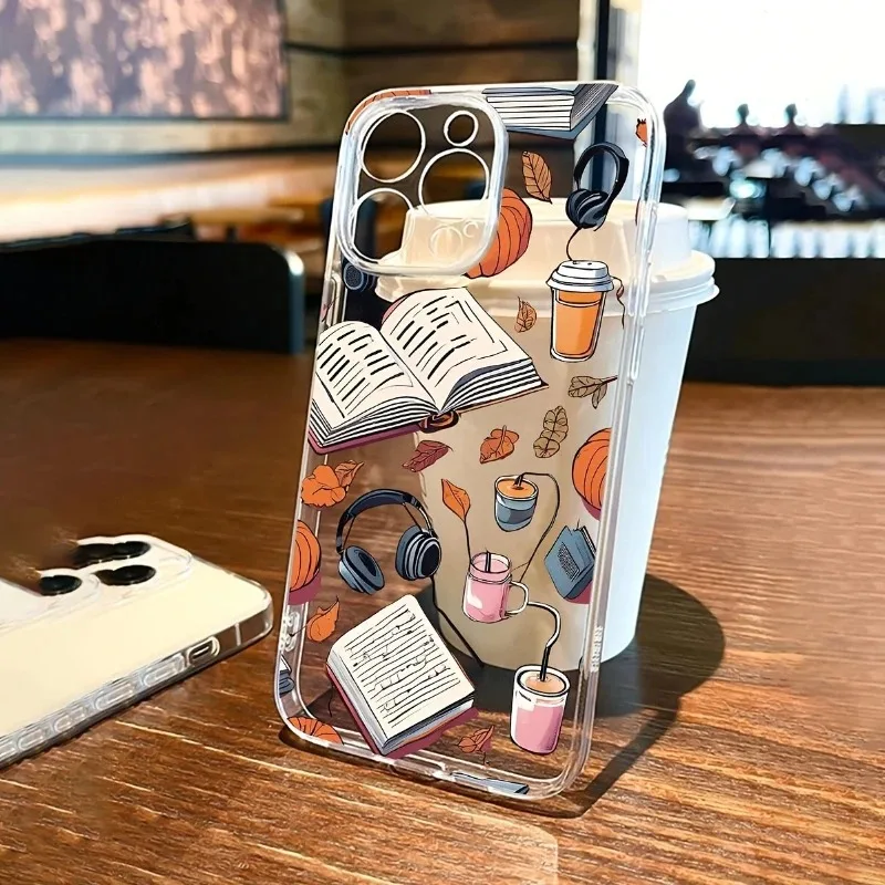 Herbst Maple Leaf Buch Telefon Fall Für iPhone 17 16 15 11 12 14 13 Pro Max Mini X XS XR 7 Plus 16E Air Stoßfest Abdeckung Fundas