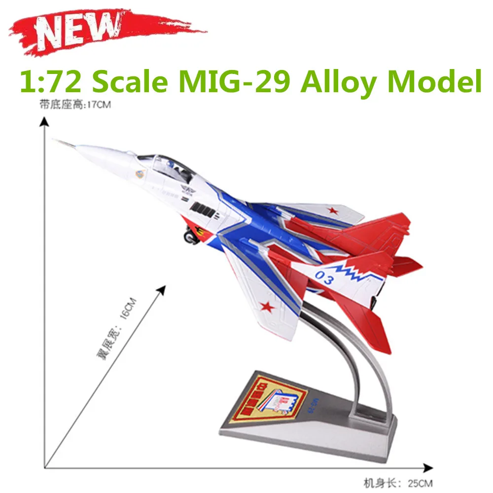 

New Alloy Model MIG-29 Fighter Diecast Metal Assembled Finished Plane Model Indoor Decora High Quality Alloy Material