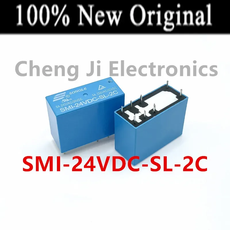 10PCS    SMI-05VDC-SL-2C 、SMI-12VDC-SL-2C 、SMI-24VDC-SL-2C    DIP-8    New original power relay