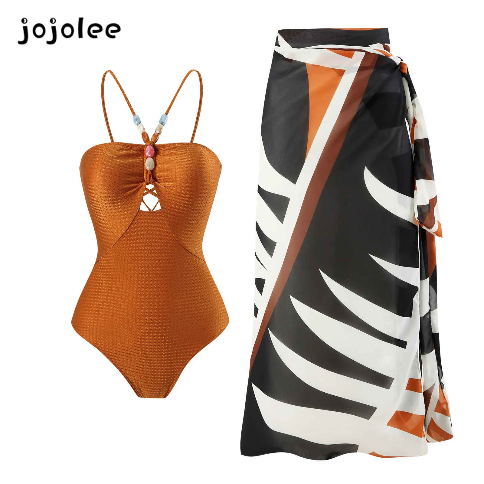 2024 new  solid color one-piece women swimsuit set  belly covering thin swimming bañador mujer volantes  swimsuit women