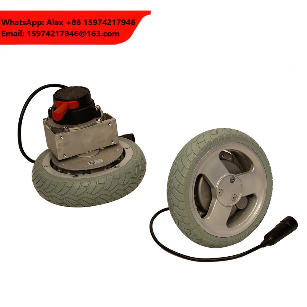 IP65 Waterproof 24V 250W E-Wheelchair Hub Motor, 10 Inch Brushless Gear Drive With Controller