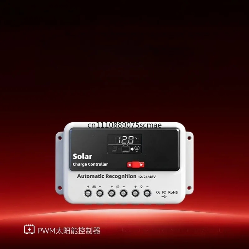 12/24/48V Auto Identify Solar Controller, Universal PV Charger for LiFePO4 Lead Lithium Battery
