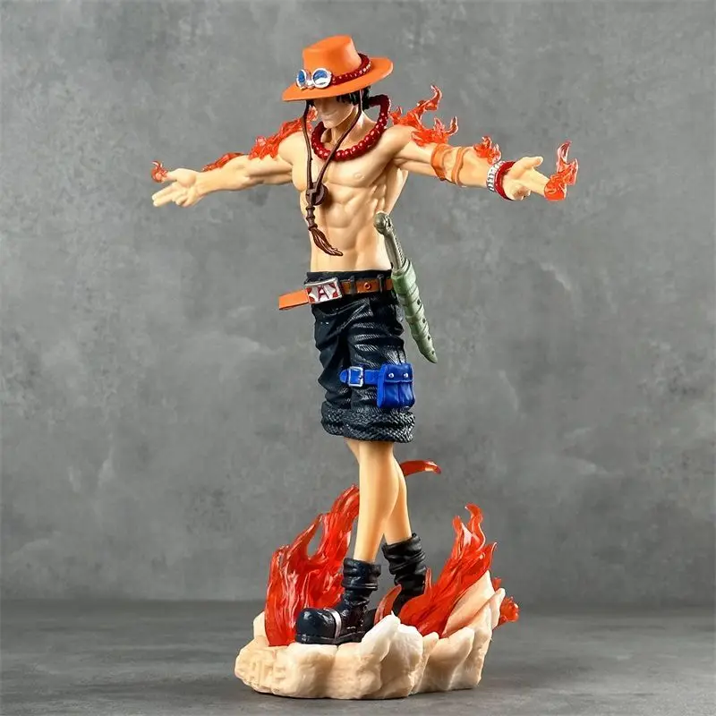 Figurka Ace z One Piece, nowa, fajna, kreatywna, animowana, model, ozdoba na biurko, modna, dekoracyjna, prezent na święta.
