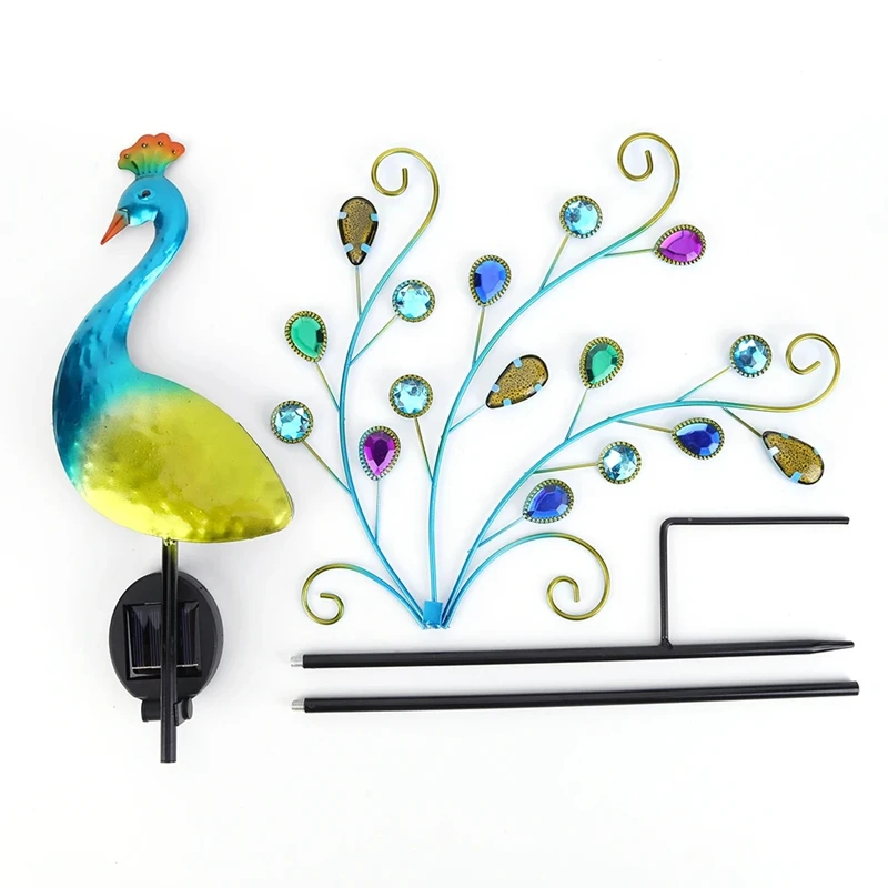 Luz LED de estaca para decoración exterior de Metal, lámpara Solar para césped, luz Solar impermeable para camino, patio, camino de jardín, césped