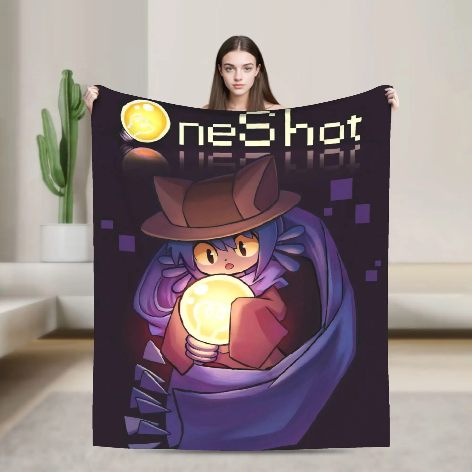 Super Soft OneShots Niko Throw Blanket Premium Fleece Flannel Lightweight  Bed Blanket Warm Plush Blankets All Season Use