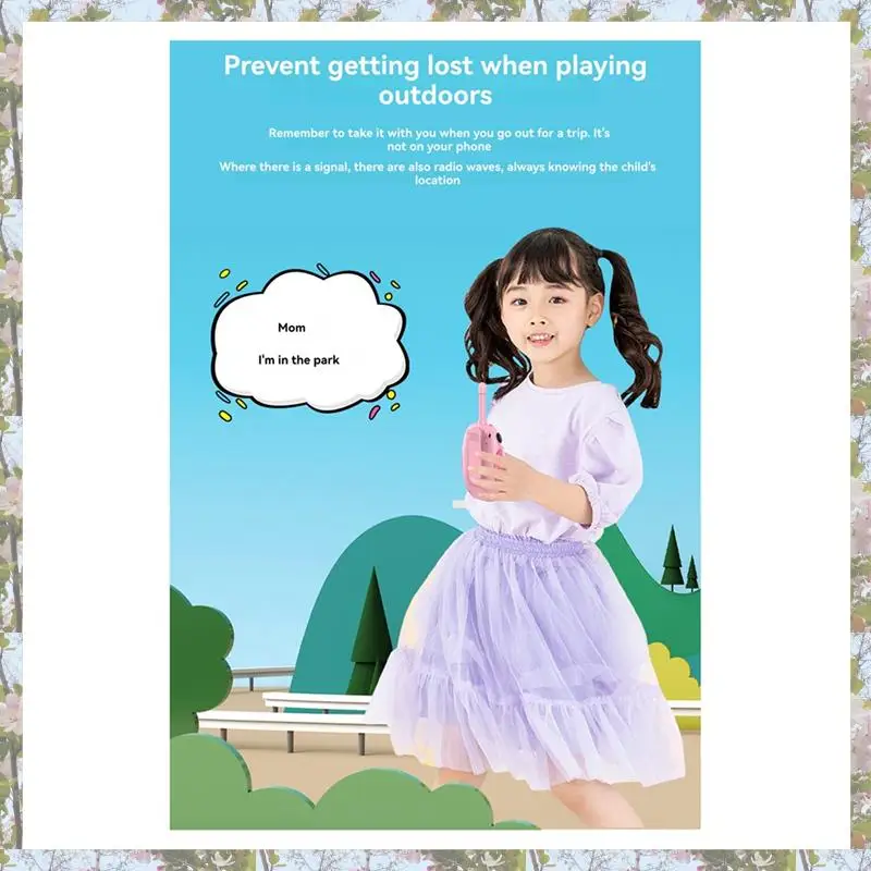 T84C-1 ペア子供用ワイヤレス電話トランシーバーマルチトランシーバーインタラクティブ 3 キロ範囲伝送子供ブルー