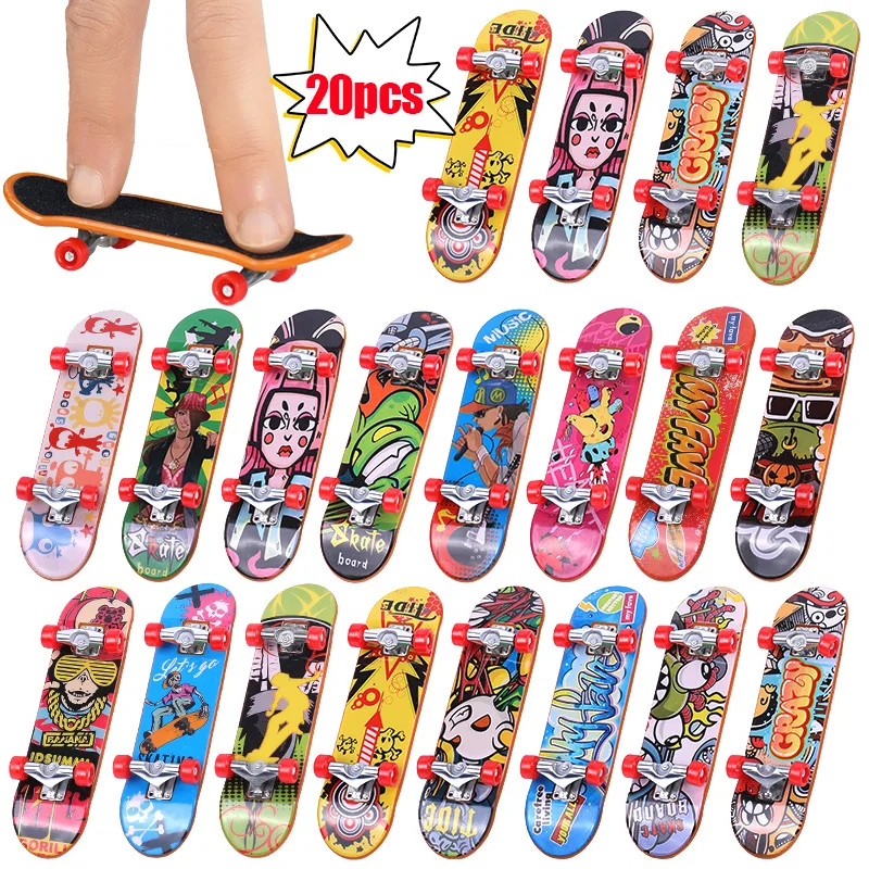 5-20Pcs Finger Skateboard Toy Mini Skate Board Fingertip Game Toys Kids Birthday Party Favors Goodie Bag Pinata Filler Gifts Kit