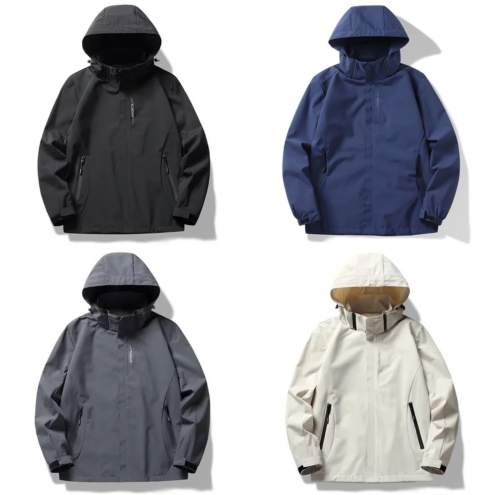 

Windbreaker Jacket Men's Windproof Waterproof Windbreaker Jacket Outdoor Tactical Coat for Hiking and Travel