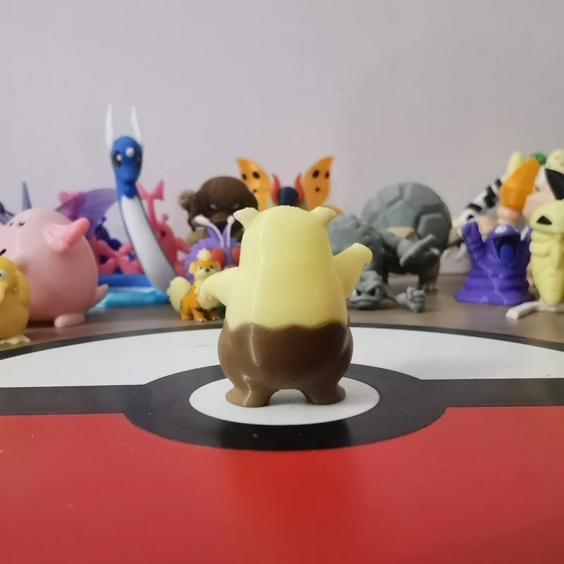 Anime Drowzee Cartoon Character Proportion World 1:20 Diy 3D Printing Action Figure Cute Character Desktop Model Kids Toy Gift