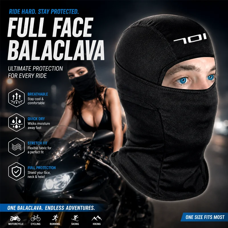 

For Husqvarna Svartpilen 401 250 Balaclava Face Mask Ski Mask Full Face Mask Hood Tactical Snow Motorcycle Running Cold Weather