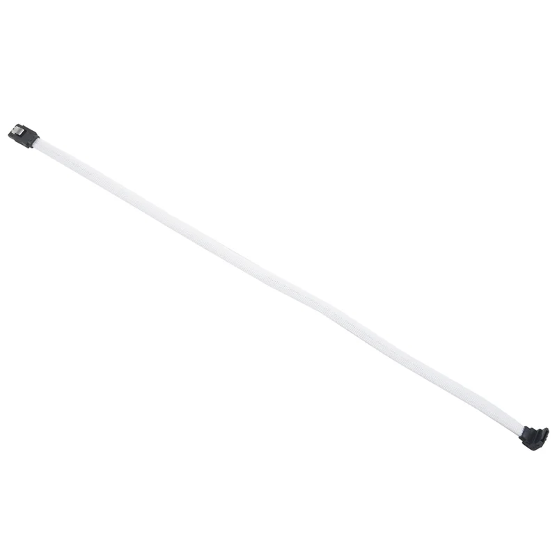 FULL-8 Buah 50CM SATA 3.0 III SATA3 7Pin Kabel Data Sudut Kanan 6 Gb/s Kabel SSD HDD Kabel Data Hard Disk dengan Lengan Nilon