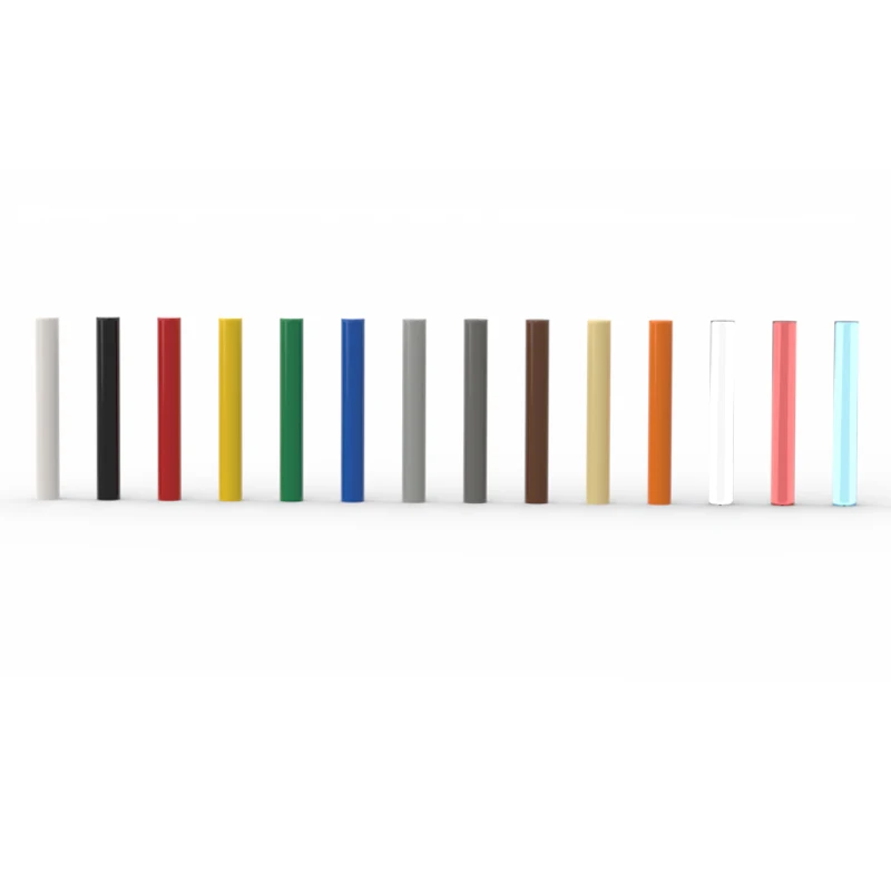 

25pcs MOC compatible with 17715 building block parts 87994 1x3 round bar pillar DIY technology parts