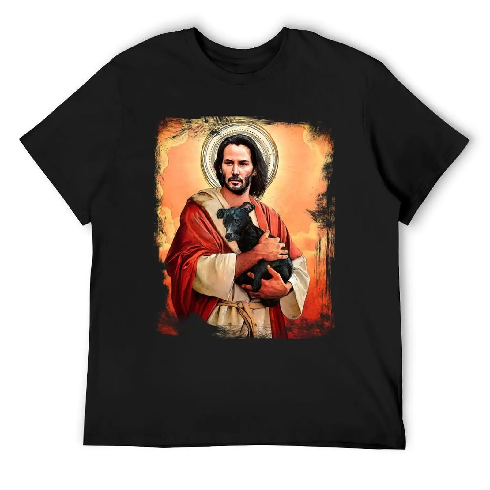 

Jesus John Wick Parody Saint T-Shirt rapper graphic tees luxury designer Anime t-shirt tops mens t shirts