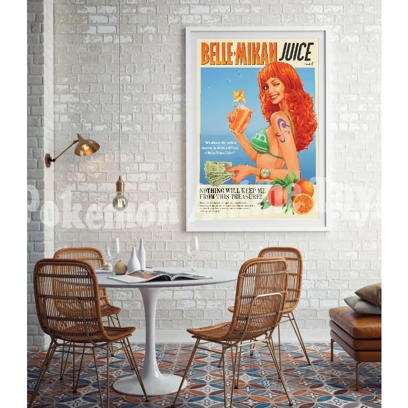 Oden Kozuk Bepo Drinks Retro Manga Wall Art Posters and Prints, Blue Restaurant Canvas Painting, Kitchen Pictures, Bar Decor