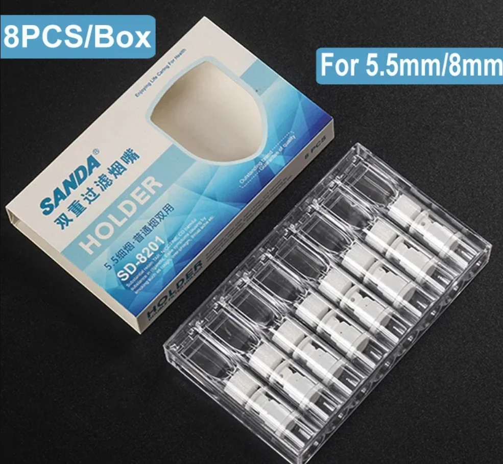 Plastic Material Disposable Cigarette Holder Healthy Portable Smoke Filter Mini Reduce Tar Tobacco Filter Portable Smoking Tool