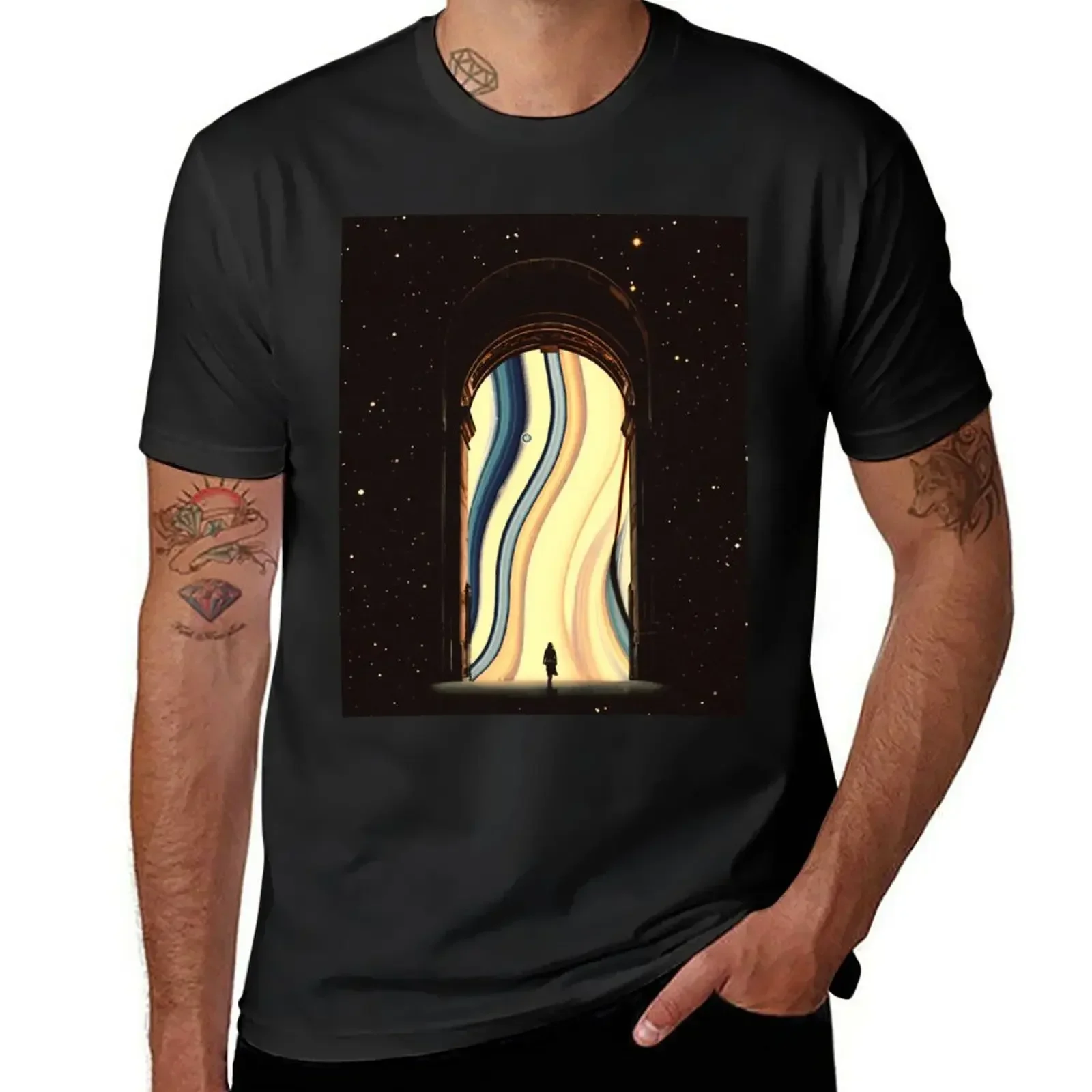 Portal To Another Dimension T-Shirt graphics plus size tops heavy weight t shirts for men