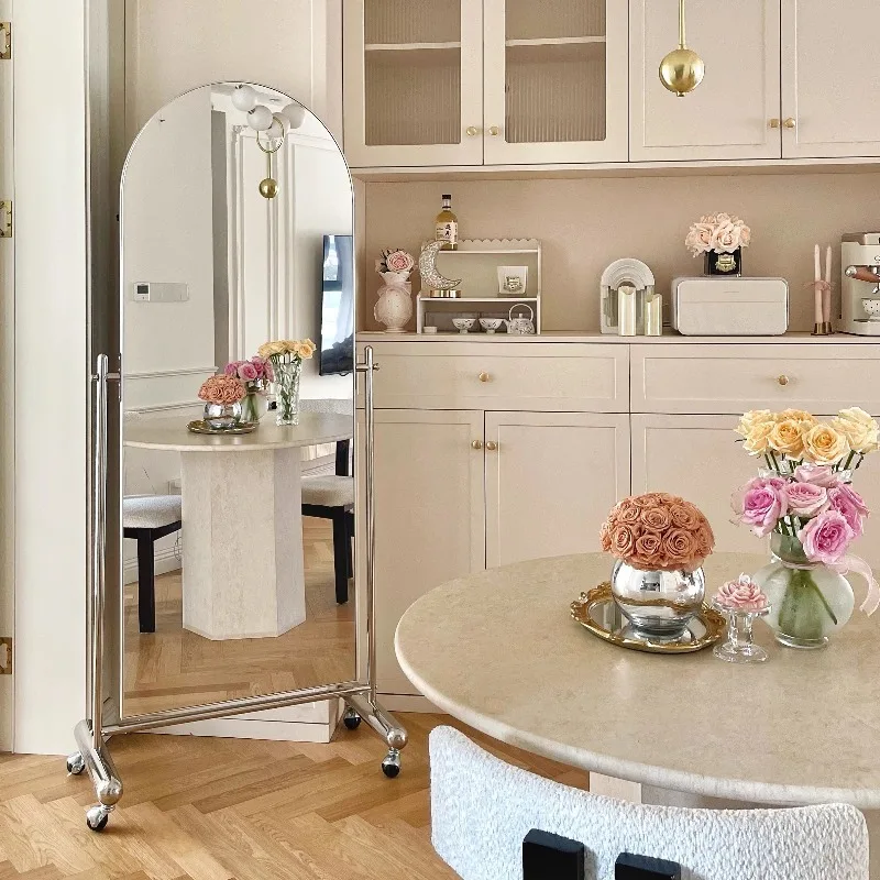 

Makeup Living Room Mirror Floor Big Vanity Modern Bedroom Men Garden Mirror Standing Items Espelhos Living Room Decorations