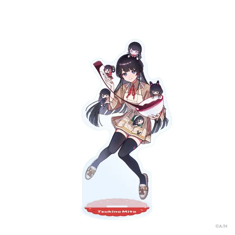 VTuber Nijisanji 1st Anniversary Kuzuha Tsukino Mito Acrylic Stand Model Plate Keychains Desktop Ornament